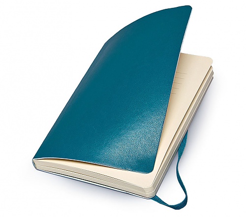 Notatnik Moleskine P kieszonkowy (9x14 cm) Czysty Turkusowy Twarda oprawa (Moleskine Plain Notebook Pocket Hard Reef Blue) - 8058341715284