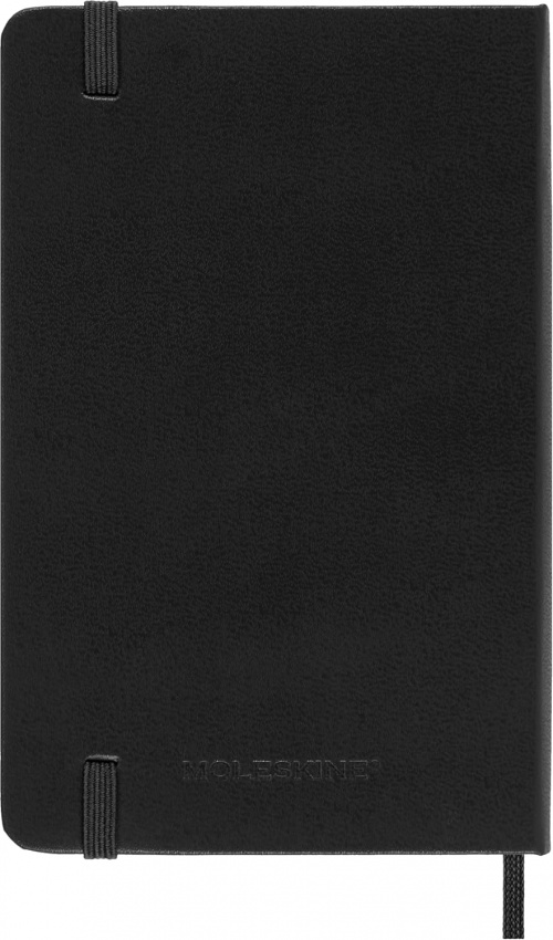 Kalendarz Moleskine 2025-2026 18-miesięczny rozmiar P (kieszonkowy 9x14 cm) Horyzontalny Tygodniowy Czarny Twarda oprawa (Moleskine Weekly Horizontal Notebook Diary/Planner 2025/26 Pocket Hard Black Cover) - 8056999275518