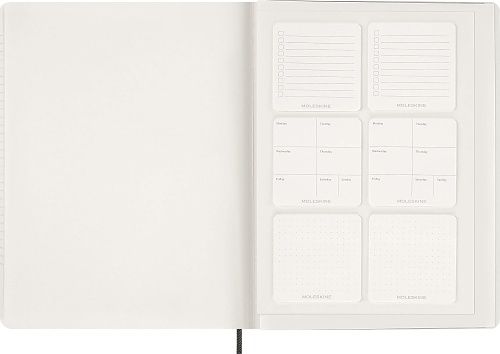 Kalendarz Moleskine 2027 12M rozmiar XXL (bardzo duży 23,5x28,14cm) Wertykalny Tygodniowy Zielony Mirt Miękka oprawa (Moleskine Weekly Vertical Diary/Planner 2027 XXL Myrtle Green Soft Cover) - 8056999278854