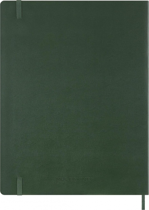Kalendarz Moleskine 2027 12M rozmiar XXL (bardzo duży 23,5x28,14cm) Wertykalny Tygodniowy Zielony Mirt Miękka oprawa (Moleskine Weekly Vertical Diary/Planner 2027 XXL Myrtle Green Soft Cover) - 8056999278854