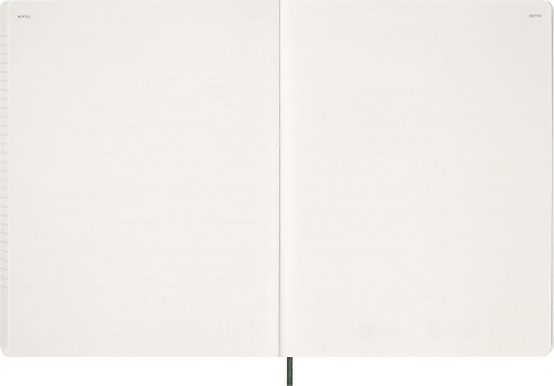 Kalendarz Moleskine 2027 12M rozmiar XXL (bardzo duży 23,5x28,14cm) Wertykalny Tygodniowy Zielony Mirt Miękka oprawa (Moleskine Weekly Vertical Diary/Planner 2027 XXL Myrtle Green Soft Cover) - 8056999278854