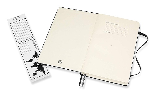 Notatnik Moleskine L duży (13x21cm) Gruby (400 stron) w Kropki Czarny Miękka oprawa (Moleskine Expanded Dotted Notebook 400 Pages Large Black Soft Cover) - 8058647628073