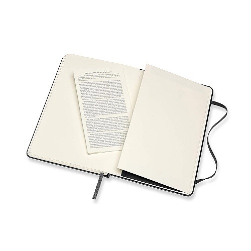 Notatnik Moleskine M średni (11,5x18 cm) w Kratkę Czarny Twarda oprawa (Moleskine Squared Notebook Medium Black Hard Cover) - 8058647626598