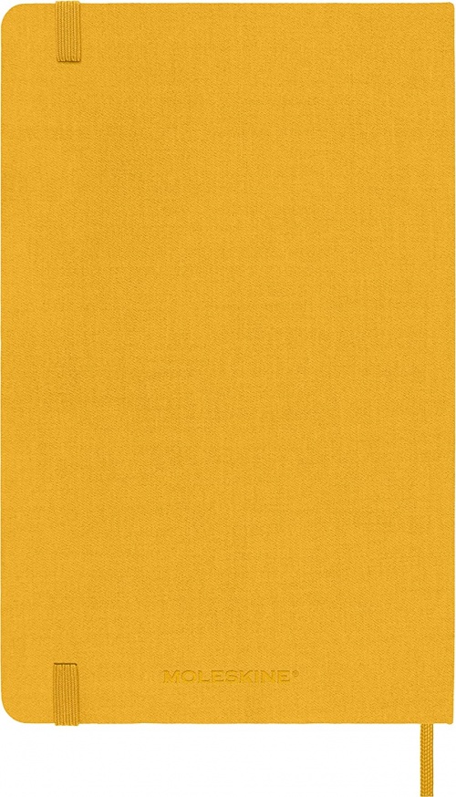 Notatnik Moleskine L duży (13x21cm) w Linię Żółto-pomarańczowy Twarda Jedwabna oprawa (Moleskine Ruled Notebook Large Hard Silk Cover Orange-Yellow) - 8056598853070