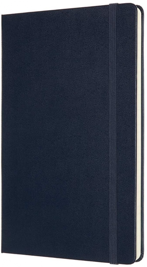 Notatnik Moleskine L duży (13x21cm) w Linie-Czysty Szafirowy / Granatowy Twarda oprawa (Moleskine Ruled-Plain Notebook Large Hard Sapphire Blue) - 8056420852967