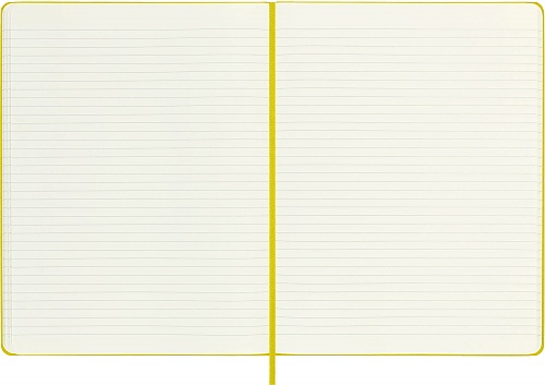 Notatnik Moleskine XL ekstra duży (19x25 cm) w Linie Żółty Stóg Siana Twarda jedwabna oprawa (Moleskine Ruled Notebook Extra Large Hard Hay Yellow Silk) - 8056598853056