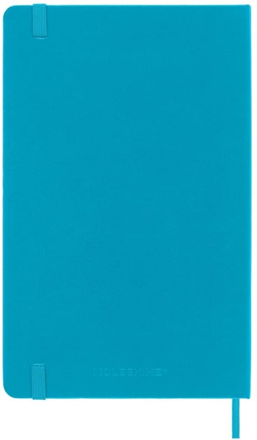 Kalendarz Moleskine 2022-2023 18-miesięczny rozmiar L (duży 13x21 cm) Dzienny Błękitny / Niebieski Manganowy Twarda oprawa (Moleskine Daily Notebook Diary/Planner 2022/23 Large Manganese Blue Hard Cover) - 8056598852769