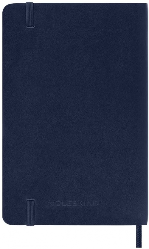 Kalendarz Moleskine 2022-2023 18-miesięczny rozmiar P (kieszonkowy 9x14 cm) Tygodniowy Niebieski/ Szafirowy Miękka oprawa (Moleskine Weekly Notebook Planner 2022/23 P Pocket Sapphire Blue Soft Cover) - 8056598851175