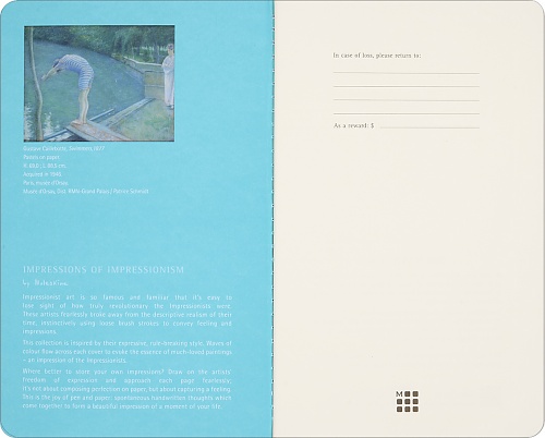 Moleskine Impresjoniści Muzem D\'Orsay Zestaw 2 Zeszytów Cachier L dużych (13x21 cm) Czystych Miękka Okładka (Moleskine Limited Edition Impressions of Impressionism Musee D\'Orsay Set of 2 Cahier Journal Plain Black and Gray Soft Cover) - 8056999275778