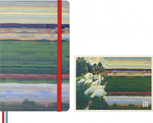 Notatnik Moleskine Impresjoniści Muzem D\'Orsay L duży (13x21 cm) Czysty Twarda oprawa Kredki w Prezentowym Pudełku (Moleskine Impressions of Impressionism Musee D\'Orsay Notebook Plain Large Hard Cover 6 Watercolour Pencils BOX