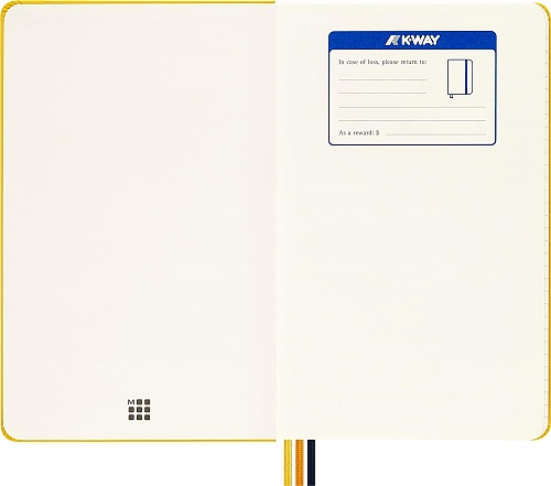 Moleskine K-Way duży (13x21 cm) w Linie Żółty Twarda Oprawa (Moleskine K-Way Ruled Large Yellow Hard Cover) - 8056598856132