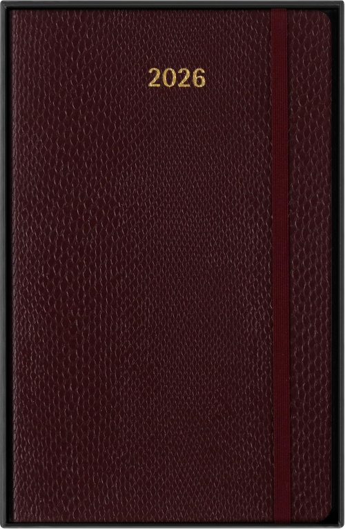 Kalendarz Moleskine 2026 12M rozmiar L (duży 13x21 cm) Tygodniowy sztuczna Skóra Węża Bordeaux Miękka Wegańska Oprawa w Pudełku (Moleskine 2026 Precious and Ethical Weekly Diary/Planner Box 12M Bordeaux Soft Cover) - 8056999276638