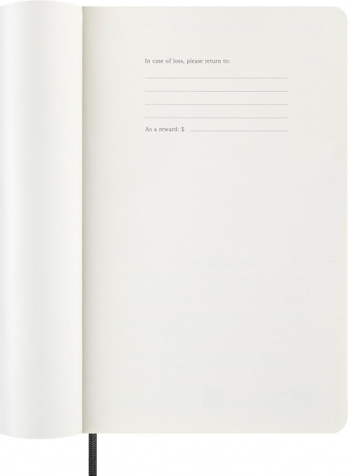 Kalendarz Moleskine 2026 12M rozmiar L (duży 13x21 cm) Tygodniowy sztuczna Skóra Węża Czarny Miękka Wegańska Oprawa w Pudełku (Moleskine 2026 Precious and Ethical Weekly Diary/Planner Box 12M Boa Black Soft Cover) - 8056999276287