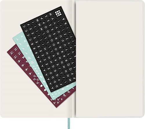 Kalendarz Moleskine 2026 12M rozmiar L (duży 13x21 cm) Tygodniowy sztuczna Skóra Węża Jasnozielona Miękka Wegańska Oprawa w Pudełku (Moleskine 2026 Precious and Ethical Weekly Diary/Planner Box 12M Sage Green Soft Cover) - 8056999276621