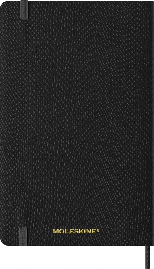 Kalendarz Moleskine 2027 12M rozmiar L (duży 13x21 cm) Tygodniowy sztuczna Skóra Węża Czarny Miękka Wegańska Oprawa w Pudełku (Moleskine 2027 Precious and Ethical Weekly Diary/Planner Box 12M Boa Black Soft Cover) - 8056999274825