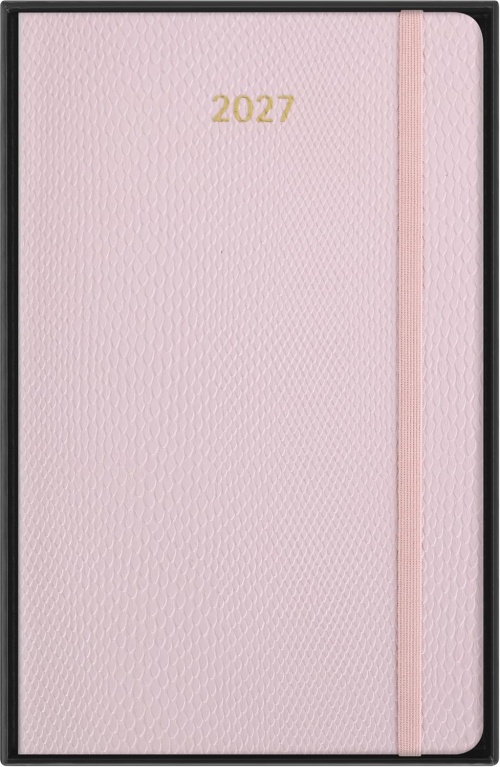 Kalendarz Moleskine 2027 12M rozmiar L (duży 13x21 cm) Tygodniowy sztuczna Skóra Węża Sakura Pink Miękka Wegańska Oprawa w Pudełku (Moleskine 2027 Precious and Ethical Weekly Diary/Planner Box 12M Sakura Pink Soft Cover) - 8056999274849
