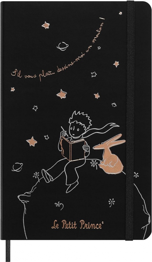 Zestaw Moleskine Mały Książę Notatnik w linie i Kalendarz Bez Dat L (duży 13x21) Kolekcjonerski Zestaw prezentowy BOX (Le Petit Prince Collector\'s Box Large ruled notebook, Large Undated Planner, Gift Box) - 8056999270858