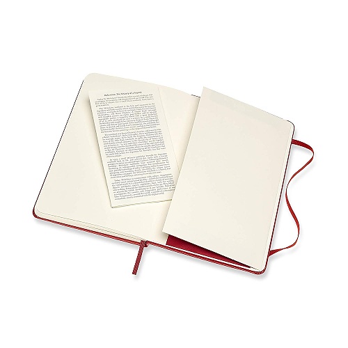 Notatnik Moleskine M średni (11,5x18 cm) w Linie Czerwony / Szkarłatny Twarda oprawa (Moleskine Ruled Notebook Medium Scarlet Red Hard Cover) - 8058647626628