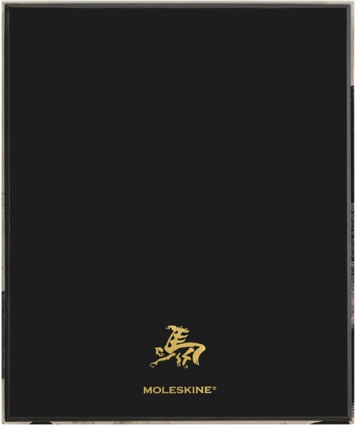 Moleskine Rok Konia Zestaw Kreatywny Notes w Linie, Notatnik Japoński, Długopis Kaweco i 2 Taśmy Washi w Prezentowym Pudełku (Moleskine Limited Edition Year of Horse Creative Set BOX) - 8056999278540