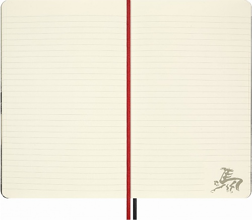 Moleskine Rok Konia Zestaw Kreatywny Notes w Linie, Notatnik Japoński, Długopis Kaweco i 2 Taśmy Washi w Prezentowym Pudełku (Moleskine Limited Edition Year of Horse Creative Set BOX) - 8056999278540