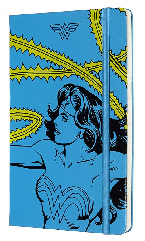Notatnik Moleskine Wonder Woman L (duży 13x21) w Linie Niebieski Twarda oprawa (Moleskine Wonder Woman Limited Edition Notebook Ruled Blue Large Hard Cover) - 8053853600509