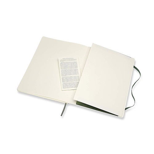 Notatnik Moleskine XL ekstra duży (19x25 cm) w Linie Zielony Mirt Miękka oprawa (Moleskine Ruled Notebook Extra Large Soft Myrtle Green) - 8053853600059