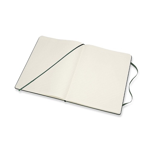 Notatnik Moleskine XL ekstra duży (19x25 cm) w Linie Zielony Mirt Twarda oprawa (Moleskine Ruled Notebook Extra Large Hard Myrtle Green) - 8058647629100