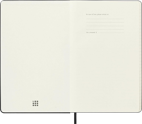 Kalendarz Moleskine 2026-2027 18-miesięczny rozmiar L (duży 13x21 cm) Horyzontalny Tygodniowy Czarny Twarda oprawa (Moleskine Weekly Horizontal Notebook Diary/Planner 2026/27 Large Black Hard Cover) - 8056999279929