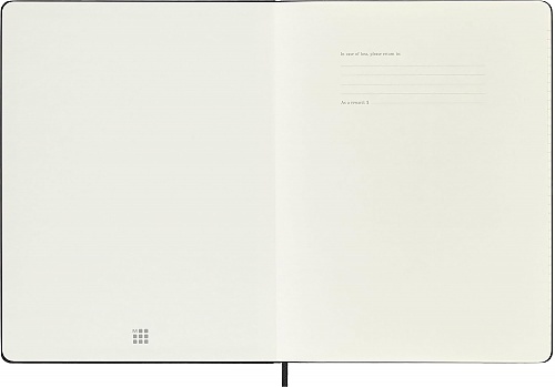 Kalendarz Moleskine 2026-2027 18-miesięczny rozmiar XL (duży 19x25 cm) Tygodniowy Czarny Twarda oprawa (Moleskine Weekly Notebook Diary/Planner 2026/27 Extra Large Hard Black Cover) - 8056999279905