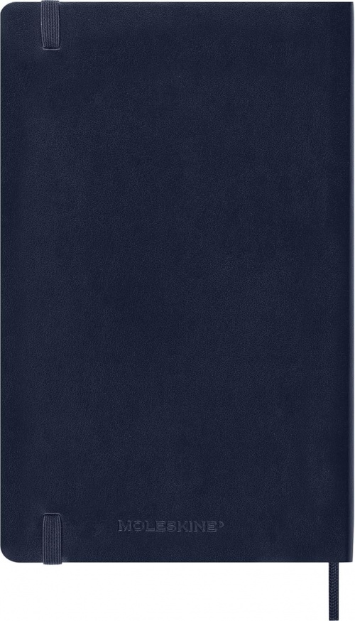 Kalendarz Moleskine 2026-2027 18-miesięczny rozmiar L (duży 13x21 cm) Tygodniowy Niebieski Ciemny/ Szafirowy Miękka oprawa (Moleskine Weekly Notebook Planner 2026/27 Large Soft Sapphire Blue Cover) - 8056999279813