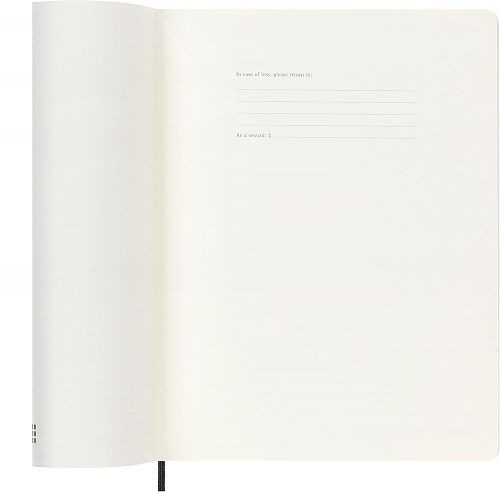 Kalendarz Moleskine 2025-2026 18-miesięczny rozmiar XL (bardzo duży 19x25 cm) Tygodniowy Czarny Miękka oprawa (Moleskine Weekly Notebook Diary/Planner 2025/26 Extra Large Soft Black Cover) - 8056999275495