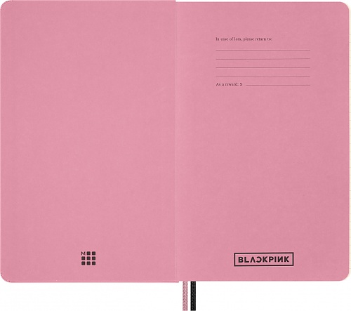 Kalendarz Moleskine 2026-2027 18-miesięczny BLACKPINK duży L (13x21 cm) Tygodniowy Twarda oprawa (Moleskine Limited Edition BLACKPINK 18 Month 2026-2027 Weekly Planner Large Hard Cover)
