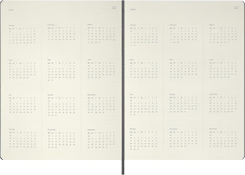 Kalendarz Inteligentny PRO 2027 12M Moleskine Smart do Pióra Smart Pen rozmiar XL (bardzo duży 19x25 cm) Wertykalny Tygodniowy Czarny Twarda oprawa (Moleskine Smart Planner 2027 Vertical Weekly 12-Month Large Black Hard Cover) - 8056999279332