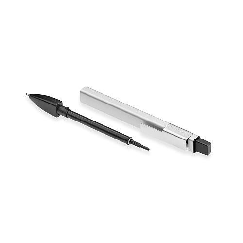 Ołówek automatyczny Moleskine PRO 0.7 milimetra Srebrny Szary w Metalowej Oprawie (Moleskine PRO Mechanical Pencil Metal Silver Grey Medium Point 0.7 MM) - 8053853601438