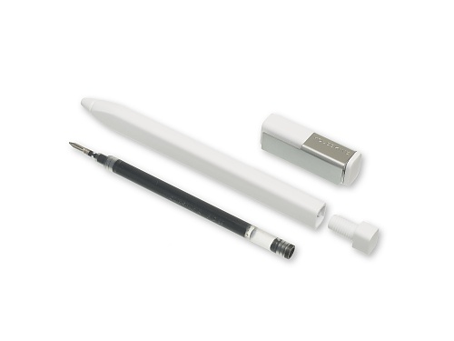 Pióro Kulkowe Żelowe Moleskine 0.5 milimetra Białe ze Skuwką (Moleskine Classic Cap Roller Pen Plus 0.5 White) - 9788867324415