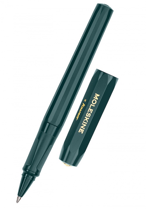 Długopis Moleskine x Kaweco Zielony z 1 mm niebieskim wkładem G2 (Ballpen Moleskine x Kaweco Green 1 mm Blue Ink) - 8056598854862