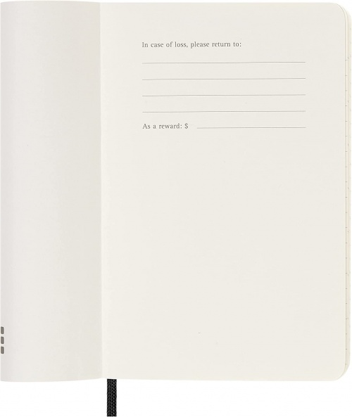 Kalendarz Moleskine 2023 12M rozmiar P (kieszonkowy 9x14 cm) Dzienny Czarny Miękka oprawa (Moleskine Daily Notebook Diary/Planner 2023 Pocket Black Soft Cover) - 8056420859577
