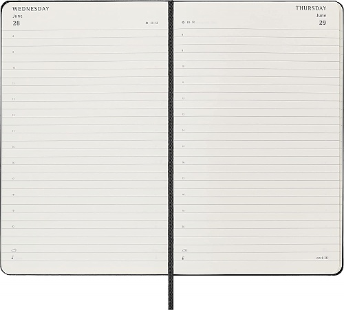 Kalendarz Moleskine 2023 12M rozmiar L (duży 13x21 cm) Dzienny Czarny Twarda oprawa (Moleskine Daily Notebook Diary/Planner 2023 Large Black Hard Cover) - 8056420859560