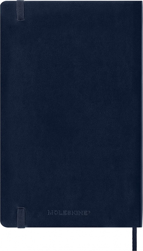 Kalendarz Moleskine 2023 12M rozmiar L (duży 13x21 cm) Dzienny Niebieski/Szafirowy Miękka oprawa (Moleskine Daily Notebook Diary/Planner 2023 Large Sapphire Blue Soft Cover) - 8056420859621
