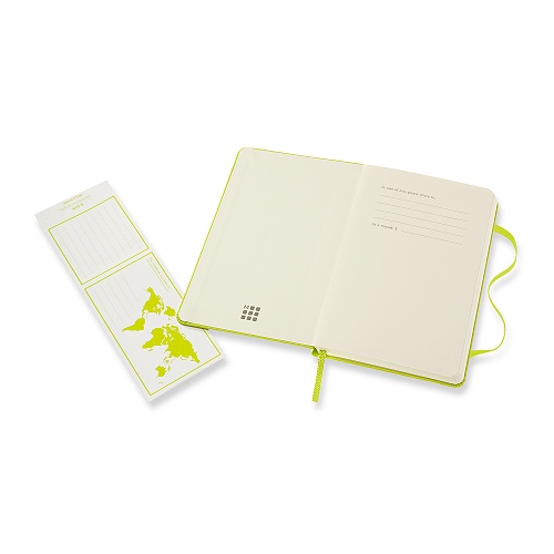 Notatnik Moleskine P kieszonkowy (9x14 cm) w Linie Limonka Twarda oprawa (Moleskine Ruled Notebook Pocket Hard Lemon Green) - 8056420850857