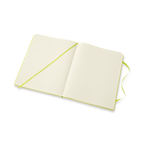 Notatnik Moleskine XL ekstra duży (19x25 cm) w Linie Limonka Twarda oprawa (Moleskine Ruled Notebook Extra Large Hard Lemon Green) - 8056420850895