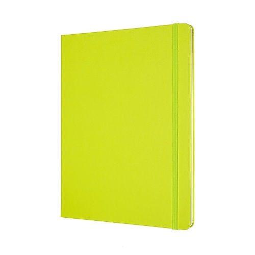 Notatnik Moleskine XL ekstra duży (19x25 cm) Czysty Limonka Twarda oprawa (Moleskine Plain Notebook Extra Large Hard Lemon Green) - 8056420850901
