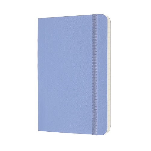 Notatnik Moleskine P kieszonkowy (9x14 cm) w Linie Niebieska Hortensja Miękka oprawa (Moleskine Ruled Notebook Pocket Soft Hydrangea Blue) - 8056420850918