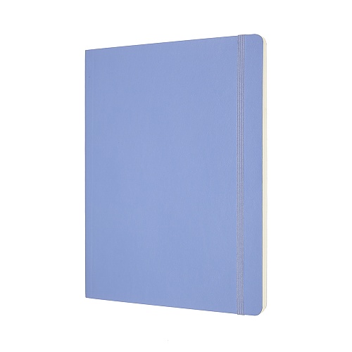 Notatnik Moleskine XL ekstra duży (19x25 cm) Czysty Niebieska Hortensja Miękka oprawa (Moleskine Plain Notebook Extra Large Soft Hydrangea Blue) - 8056420850963