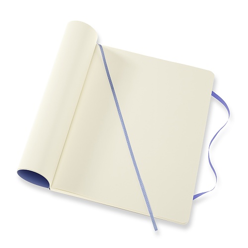 Notatnik Moleskine XL ekstra duży (19x25 cm) Czysty Niebieska Hortensja Miękka oprawa (Moleskine Plain Notebook Extra Large Soft Hydrangea Blue) - 8056420850963