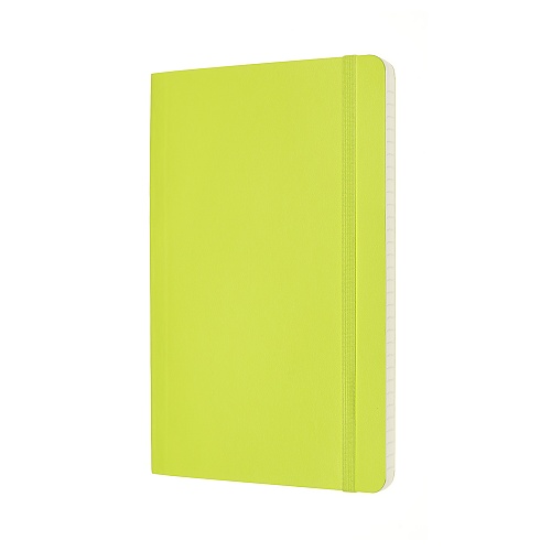 Notatnik Moleskine L duży (13x21cm) w Linie Limonka Miękka oprawa (Moleskine Ruled Notebook Large Soft Lemon Green) - 8056420850994