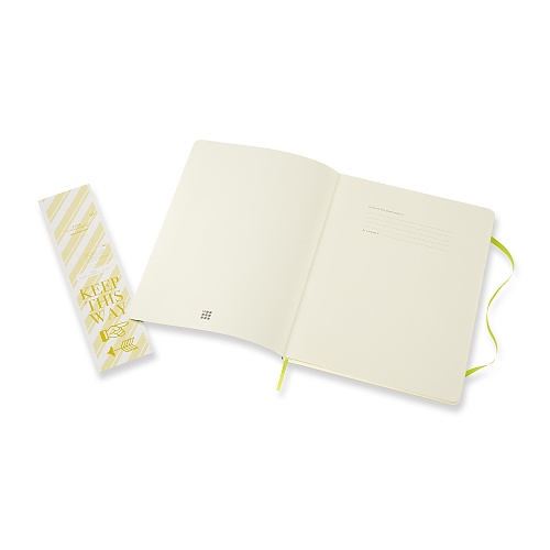 Notatnik Moleskine XL ekstra duży (19x25 cm) w Linie Limonka Miękka oprawa (Moleskine Ruled Notebook Extra Large Soft Lemon Green) - 8056420851014