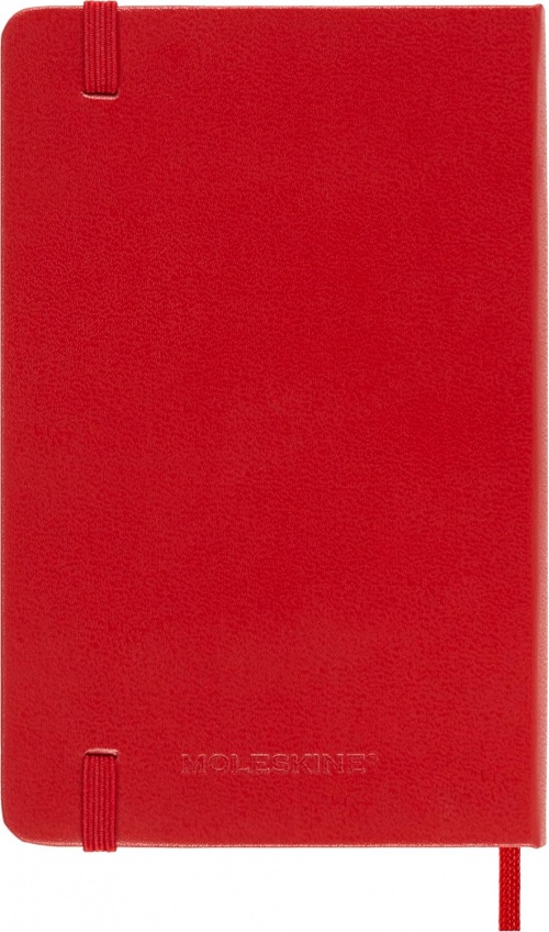 Kalendarz Moleskine 2025-2026 18-miesięczny rozmiar P (kieszonkowy 9x14 cm) Tygodniowy Czerwony/ Szkarłatny Twarda oprawa (Moleskine Weekly Horizontal Notebook Diary/Planner 2025/26 Pocket Hard Scarlet Red Cover) - 8056999275457