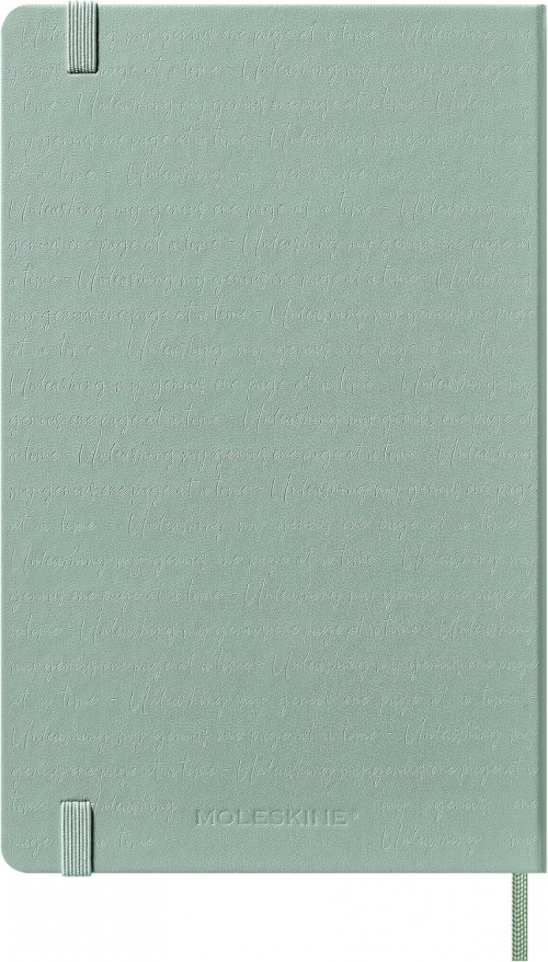 Kalendarz Moleskine 2026-2027 18-miesięczny rozmiar L (duży 13x21 cm) Tygodniowy Szałwiowa Zieleń Twarda oprawa (Moleskine Weekly Notebook Diary/Planner 2026-2027 Large Sage Green Hard Cover) - 8056999279141