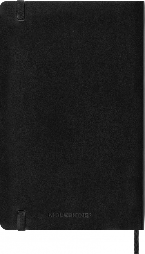 Kalendarz Moleskine 2024 12M rozmiar L (duży 13x21 cm) Dzienny Czarny Miękka oprawa (Moleskine Daily Notebook Diary/Planner 2024 Large Black Soft Cover) - 8056598856514